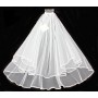 Veil - Plain Tulle - Veil-Webbing trim - 24" - VL-VC-XS-WT